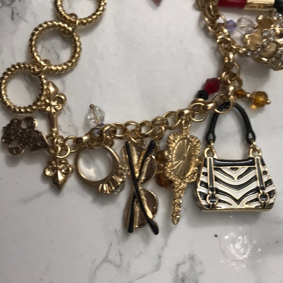 NWOT -Authentic Ritzy Couture Bracelet with charms - Picture 6 of 7
